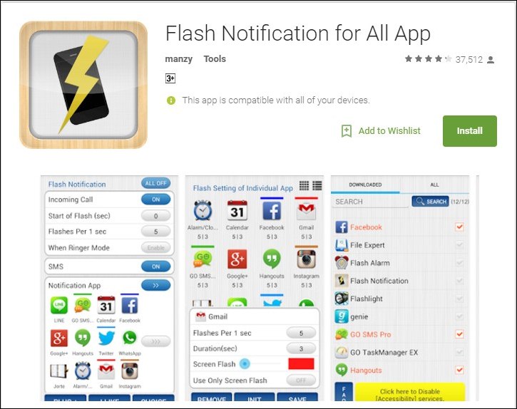 How To Use LED Flash As Notification Light On Android Or iPhone