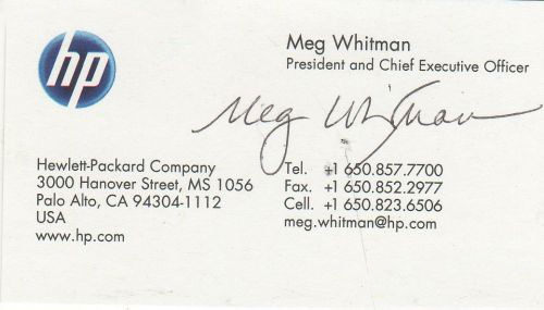 Meg Whitman: Hewlett Packard