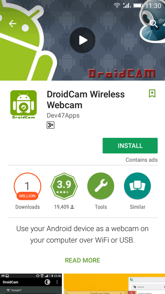  Android Camera as Webcam through USB