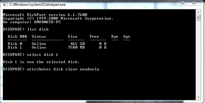 Using Command Prompt